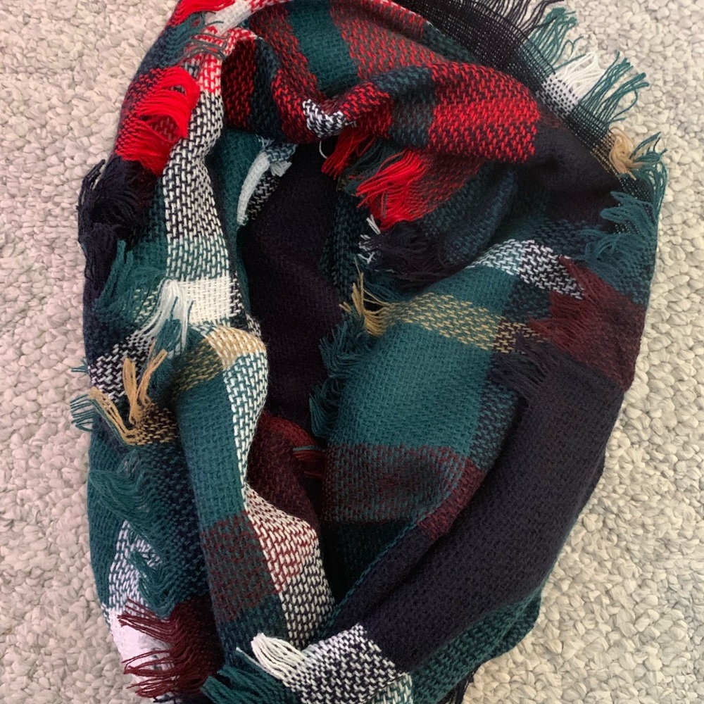 Plaid Infinity Scarf